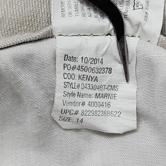 Gloria Vanderbilt Jeans Womens 14 Beige Marnie Skimmer Stretch Denim Casual - Picture 9 of 14